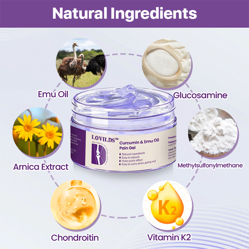 LOVILDS™ Curcumin & Emu Oil Pain Gel – 🏥Backed by US Osteopathic Experts（副本）