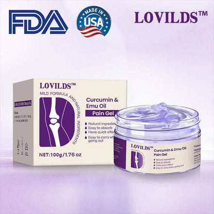 LOVILDS™ Curcumin & Emu Oil Pain Gel – 🏥Backed by US Osteopathic Experts（副本）